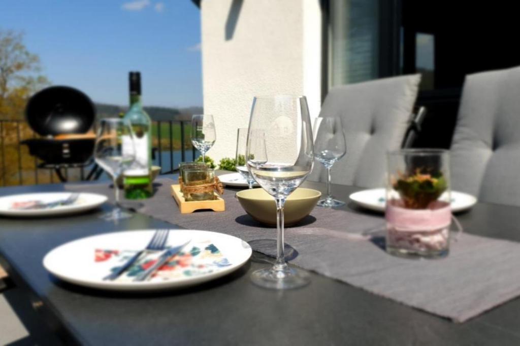 Diemelblick Acht - Ferienhaus Fuer 6 Personen Mit Sauna, Garten Und Dachterrasse Mit Panoramablick Heringhausen Exterior foto